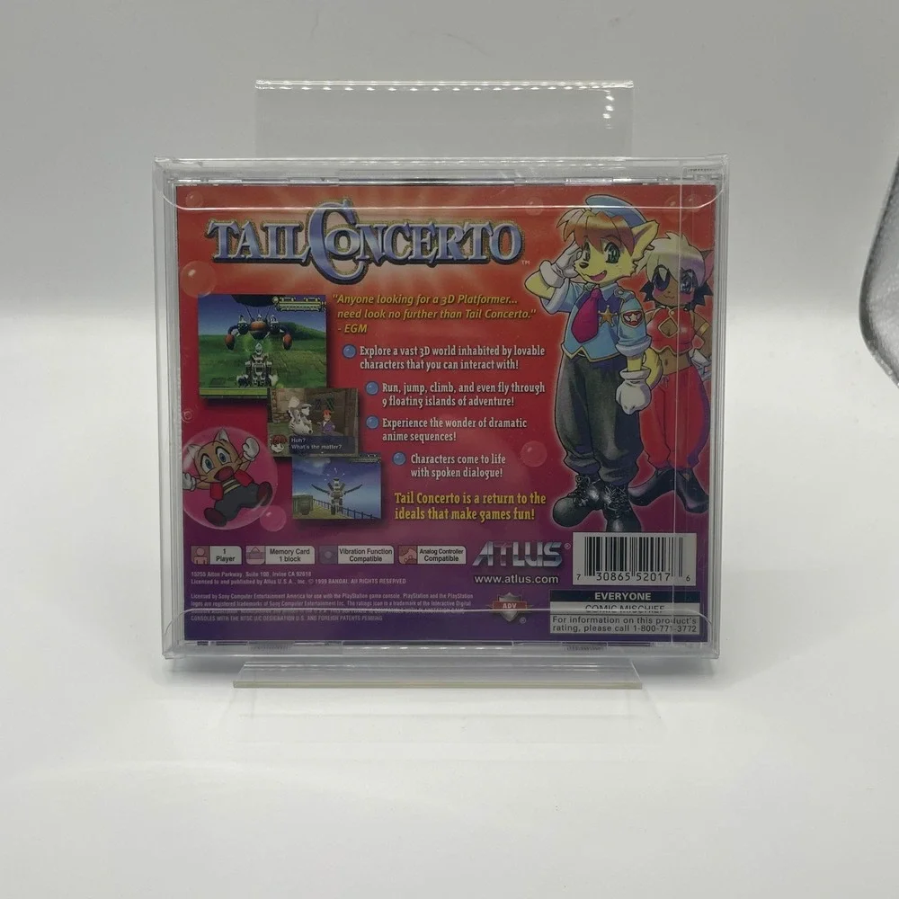 Tail Concerto Sony PlayStation PS1‎ Atlus 1999 CIB Complete